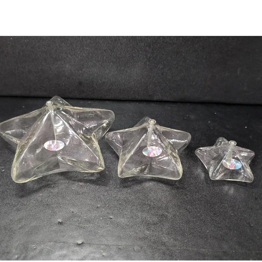 Firelight Glass Starlight Oil Candle Set, 7
